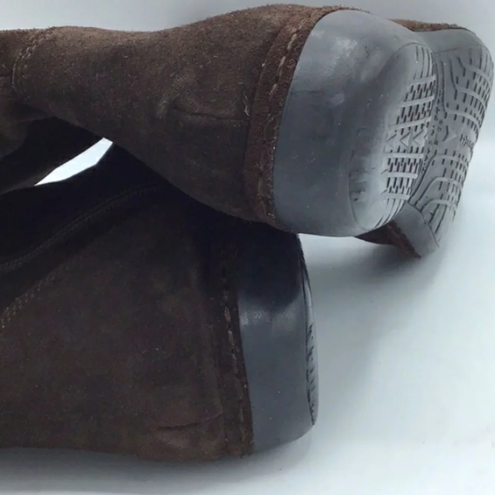 Stewart Weitzman Furlure Brown Sport Suede Shearling Boots Size 9 M